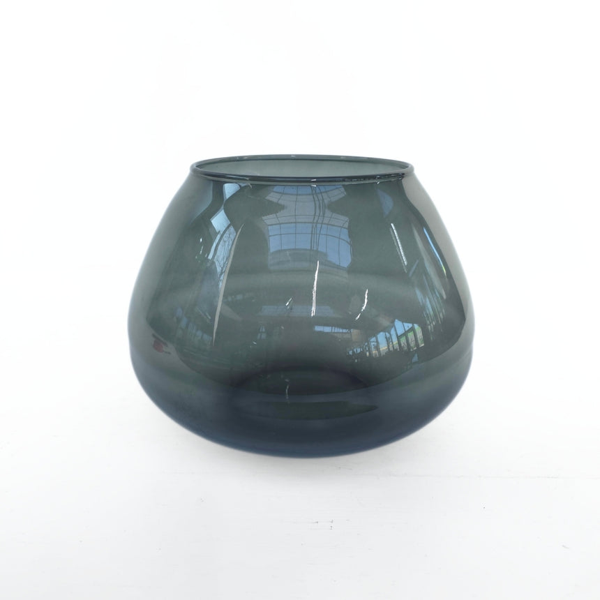Spalvoto stiklo vaza 22x16 cm