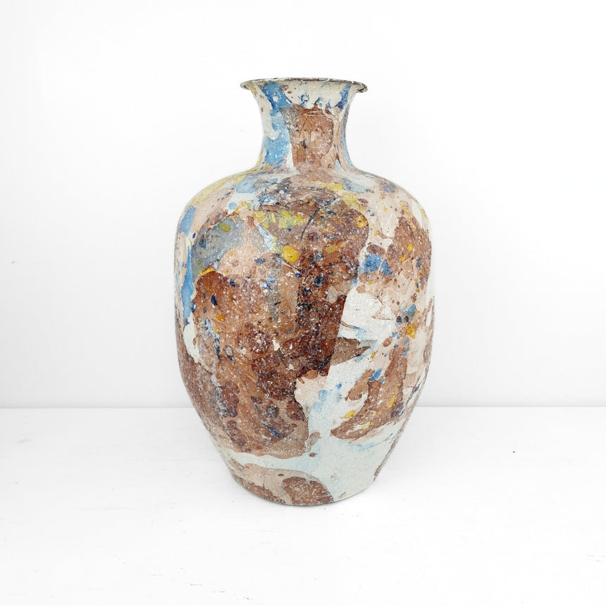 Moderni spalvoto stiklo vaza 33x49 cm