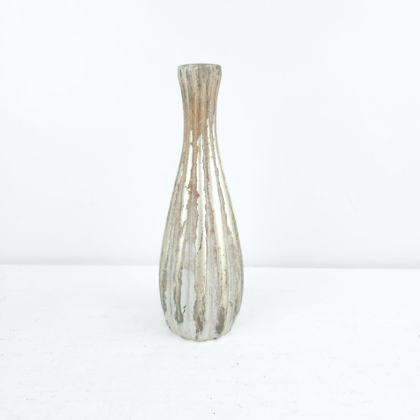 Barok sendinta stiklo vazelė 7x20 cm