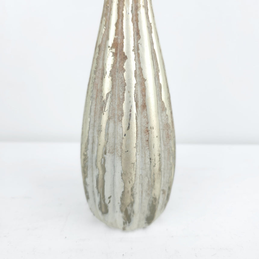 Barok sendinta stiklo vazelė 7x20 cm