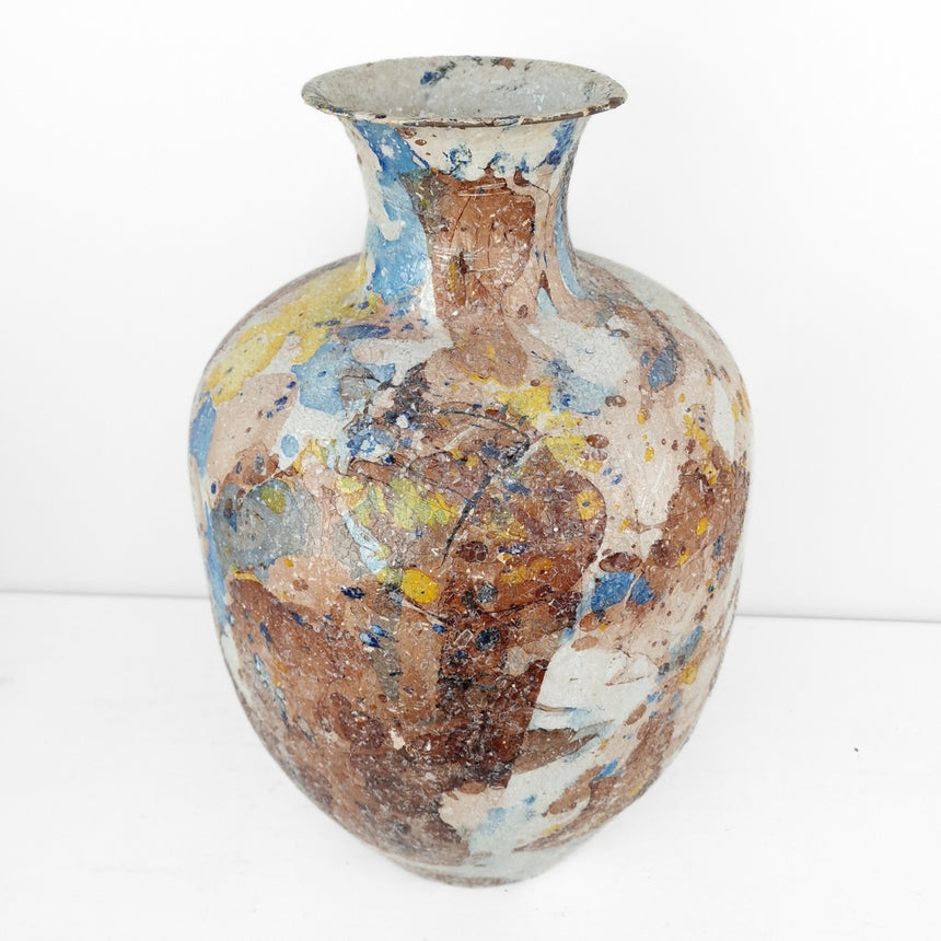 Moderni spalvoto stiklo vaza 33x49 cm