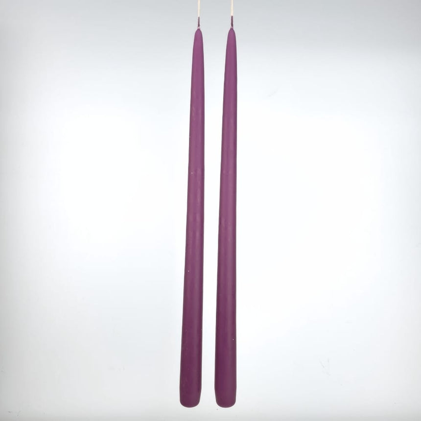 sodoela Žvakės Žvakių rinkinys „Candela Lunga“, slyvų violetinė, A40 cm, 2 vnt.