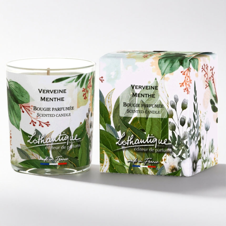 VERBENA ir MĖTA sojų vaško žvakė 160 g., JARDIN D'AQUARELLES
