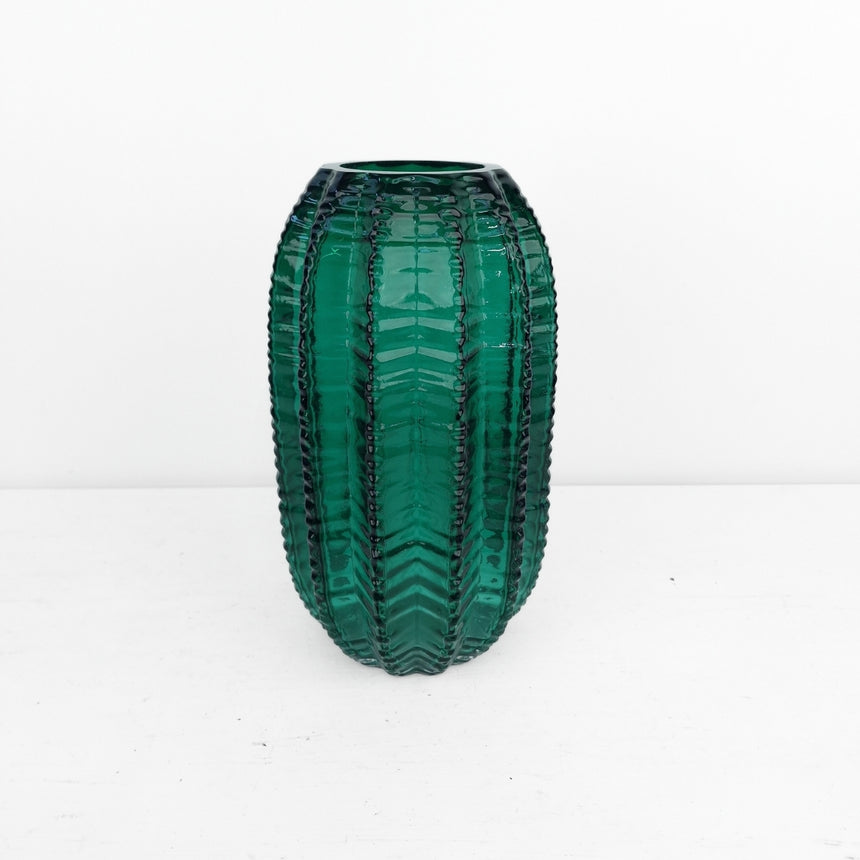 Vaza Onda verde 28x15 cm