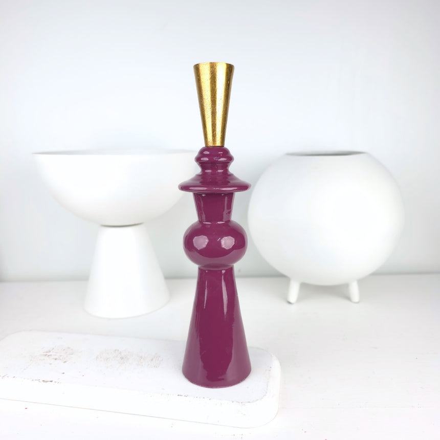 MODERN metalo žvakidė 37x7 cm