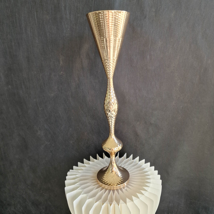 Auksinė žvakidė Torre 60x14 cm – vaizdas 2