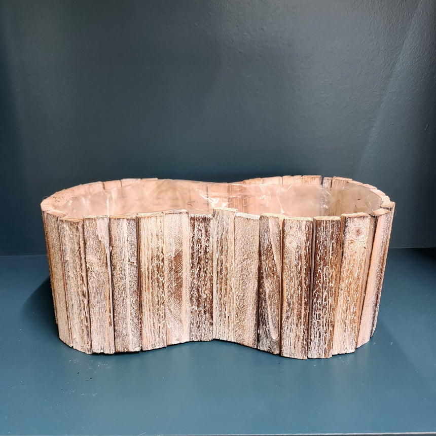 Indas su lygiu medžiu pailgas 31x12 cm
