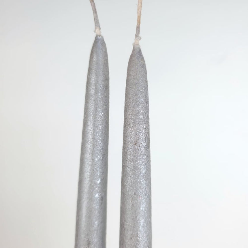 sodoela Žvakės Žvakių rinkinys „Festa“, sidabrinės, A30 cm, 2 vnt.