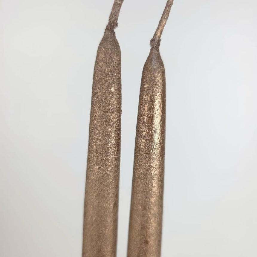 sodoela Žvakės Žvakių rinkinys „Festa“, bronzinės, A30 cm, 2 vnt.