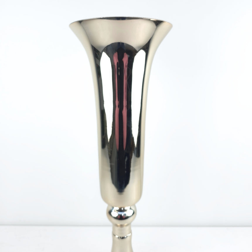 Aukšta sidabro spalvos vaza 57x16,5x16,5 cm