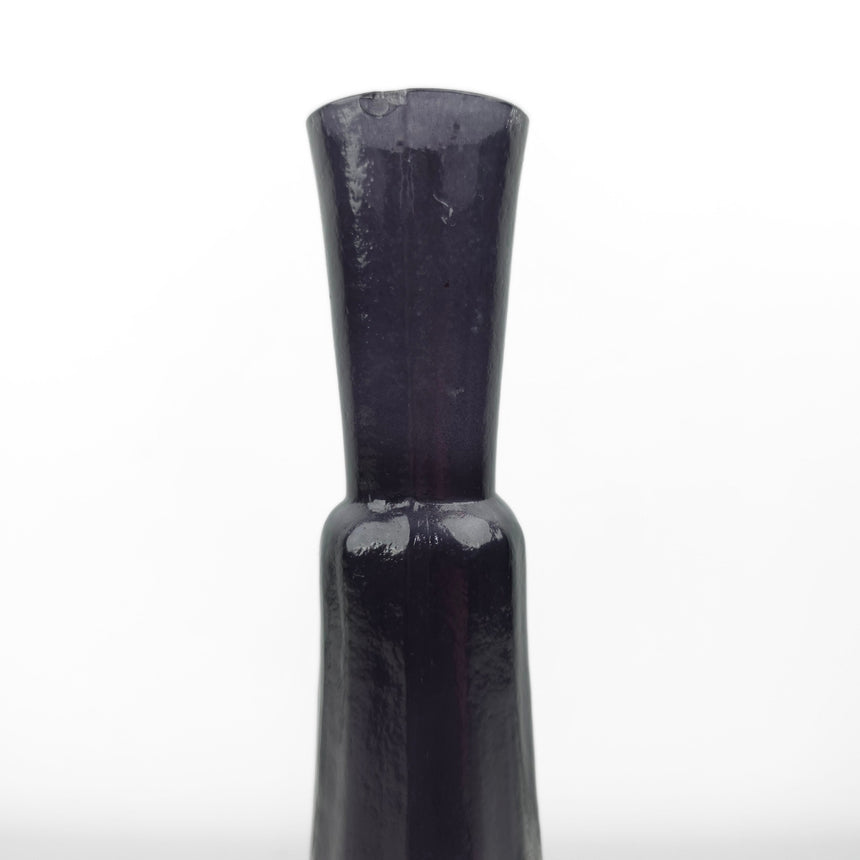 Lilla spalvoto stiklo vazelė 26x6 cm