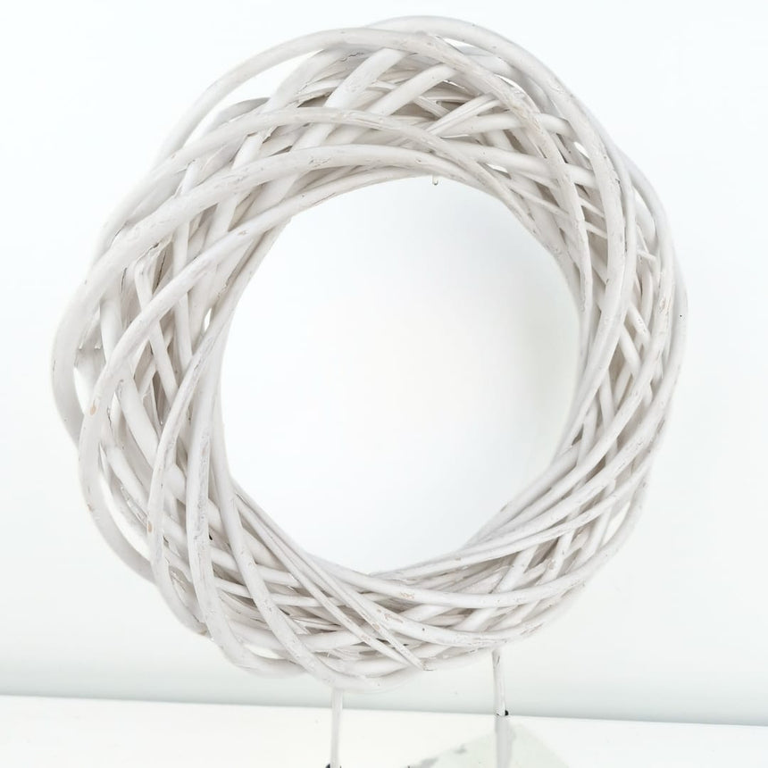 sodoela Kalėdinės dekoracijos Kalėdinis vainikas „Vimini Bianco“ 29x38 cm