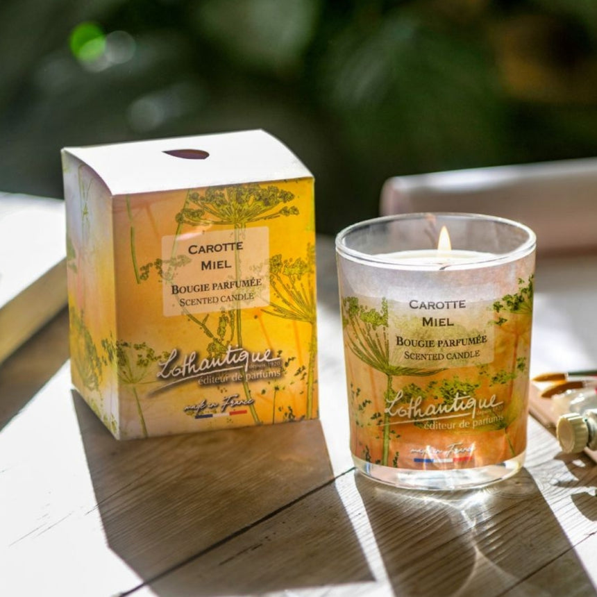MEDUS ir MORKOS sojų vaško žvakė 160 g., JARDIN D'AQUARELLES