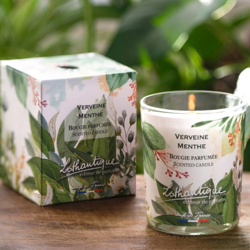 VERBENA ir MĖTA sojų vaško žvakė 160 g., JARDIN D'AQUARELLES