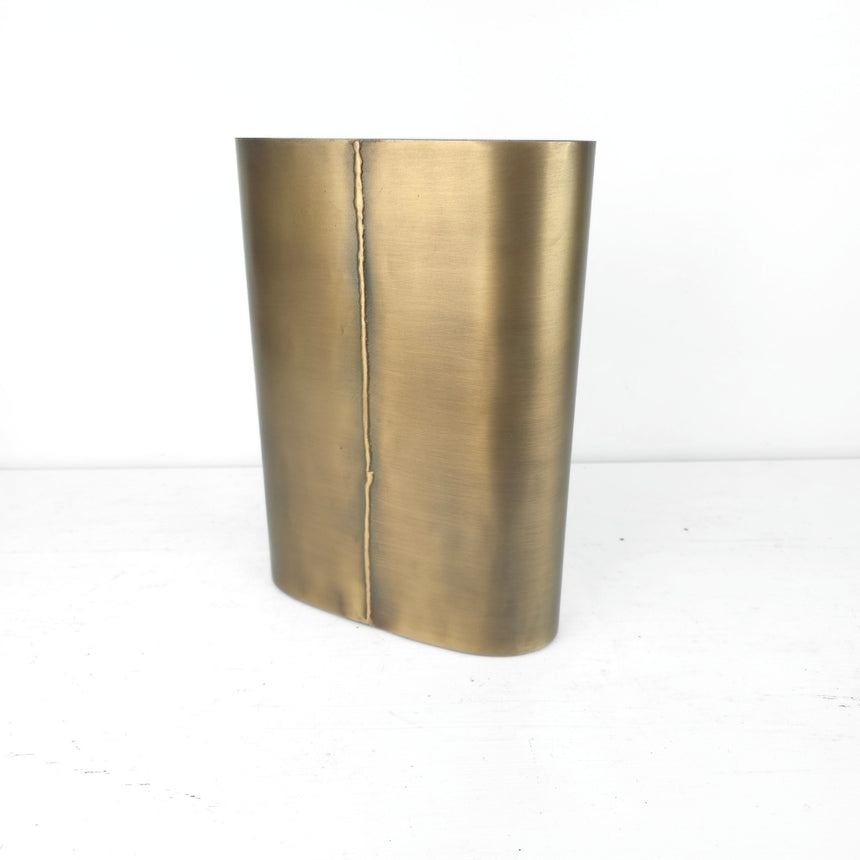 Gold line plokščia vaza 30x9x22 cm