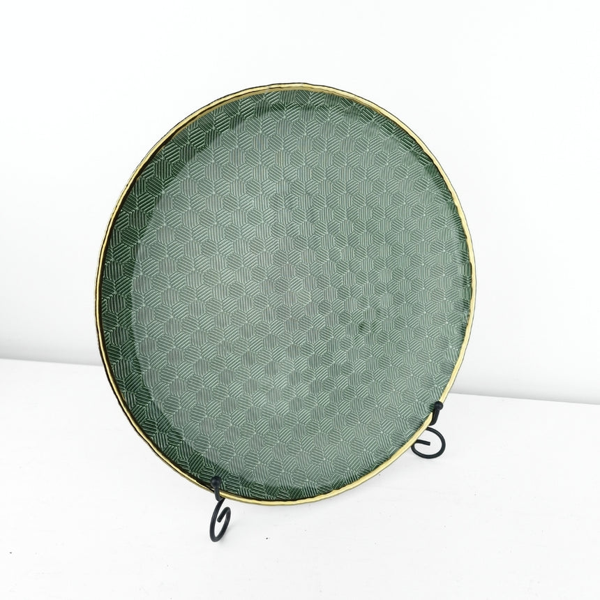 Stiklinė lėkštė - padėklas 33 cm