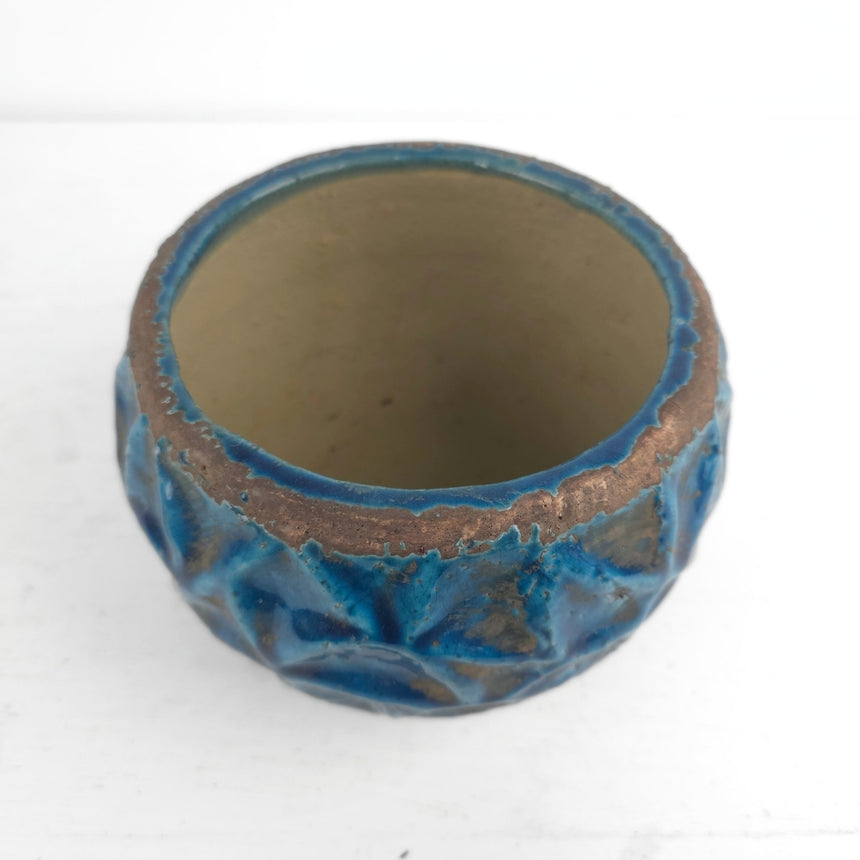 Keraminis vazonas Etno Azure 16x13 cm