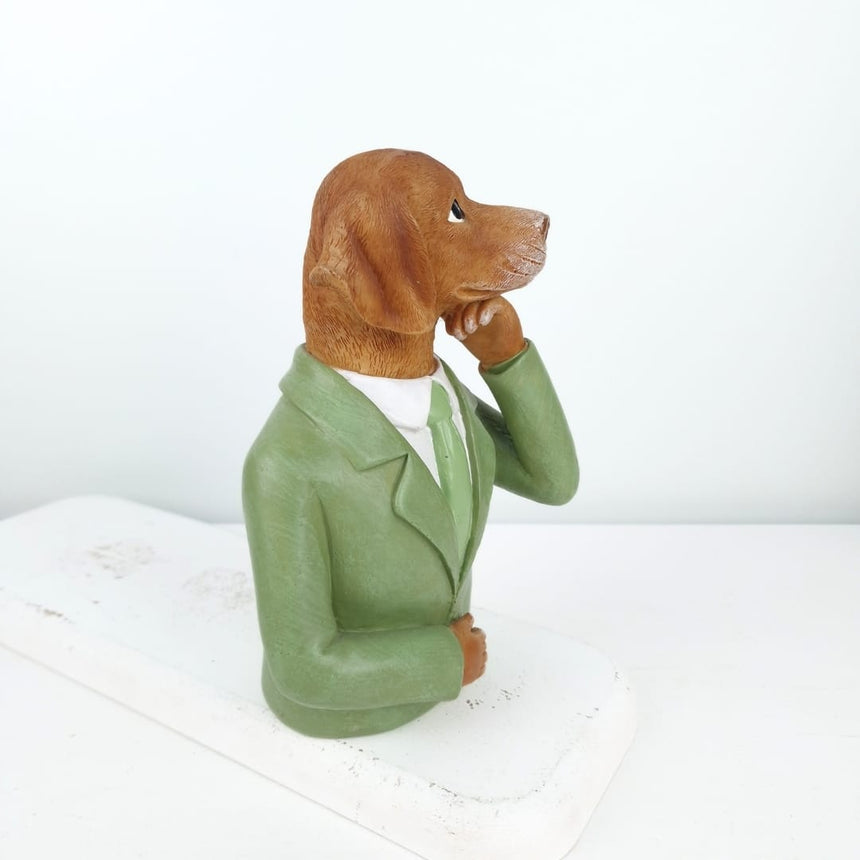 sodoela Kalėdinės dekoracijos Pastatoma dekoracija „Puppy“ 13x21 cm