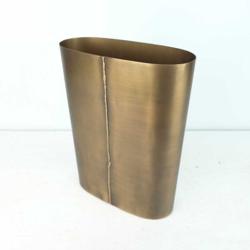 Gold line plokščia vaza 30x9x22 cm