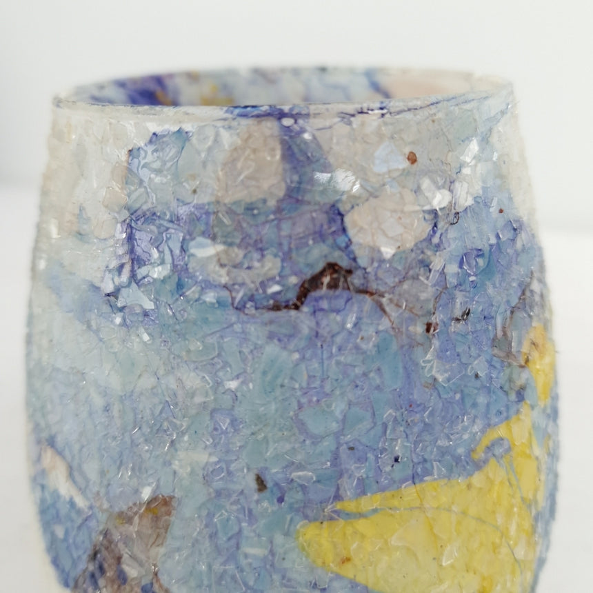 Unikalus rankų darbo keramikos žibintas (vaza) 9,5x12 cm