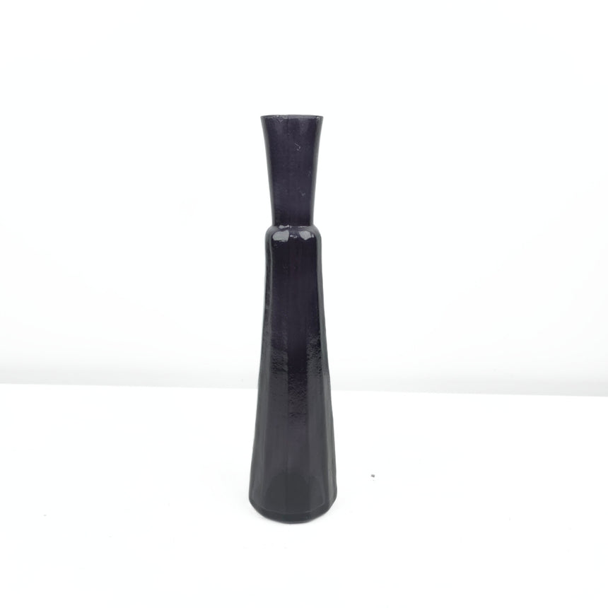 Lilla spalvoto stiklo vazelė 26x6 cm