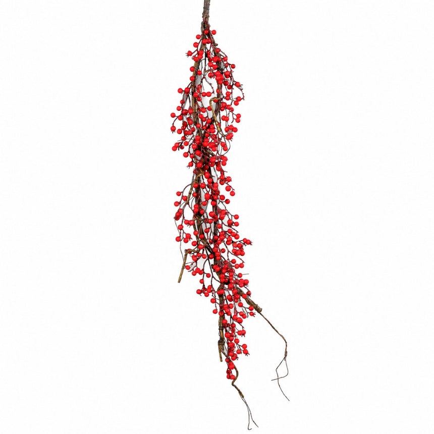 Dirbtinė bugienio uogų girlianda 128 cm