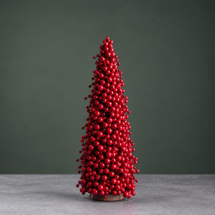 sodoela Kalėdinės dekoracijos Dekoratyvinė eglutė „Red Berry“ 16x40 cm