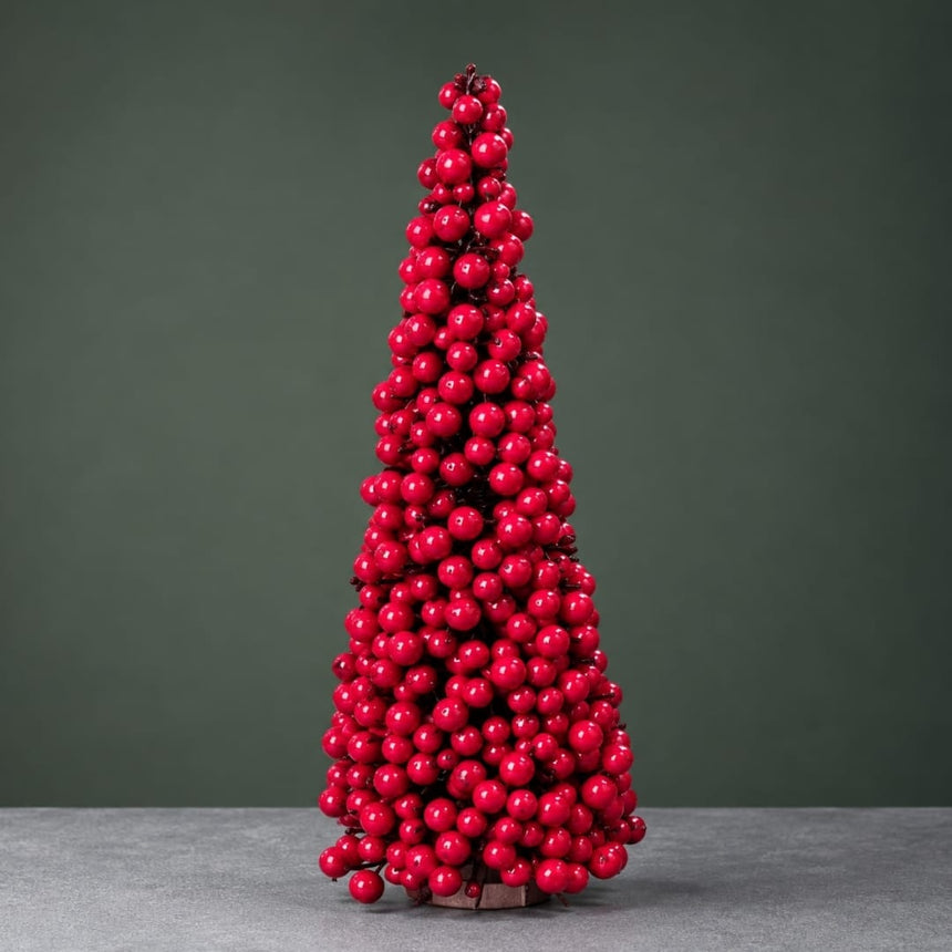 sodoela Kalėdinės dekoracijos Dekoratyvinė eglutė „Red Berry“ 20x50 cm