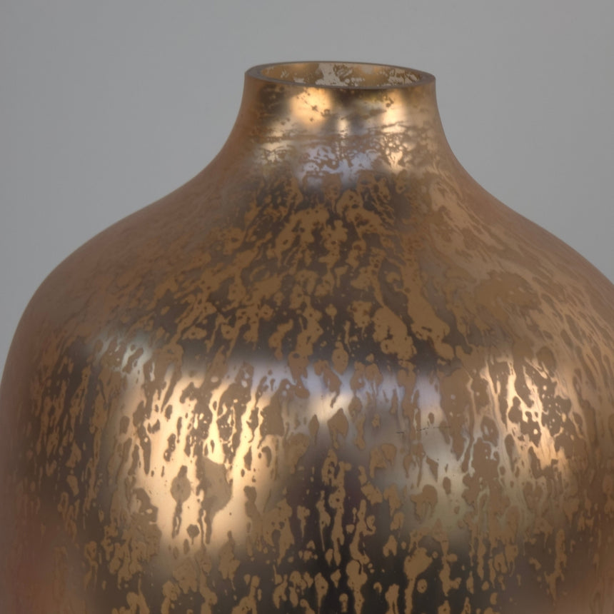 Stiklo vaza Gold Metallic 24x24x30 cm