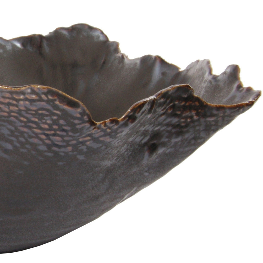 Organiškos formos keraminis indas 25x9 cm