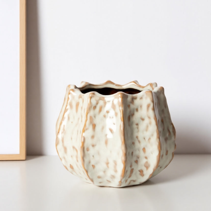 Keramikinis vazonas IVORY 25,5x15 cm
