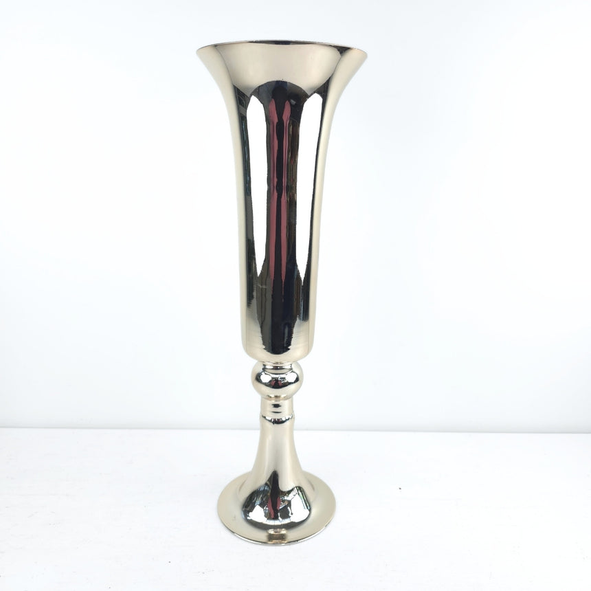 Aukšta sidabro spalvos vaza 57x16,5x16,5 cm