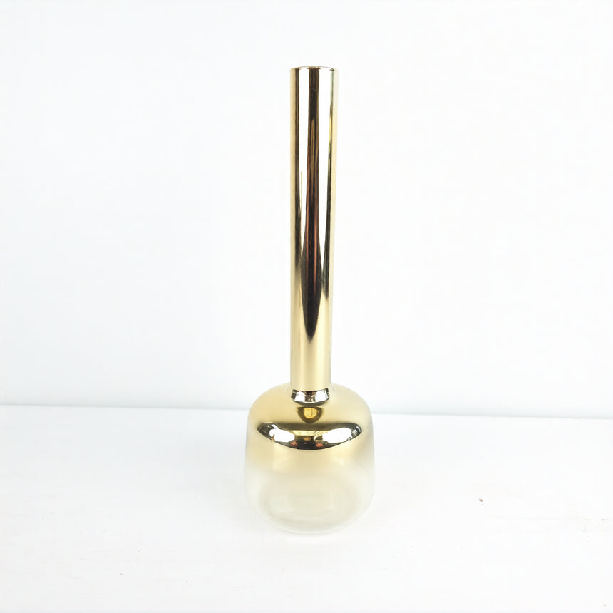 Stiklinė vaza kolba 30x9 cm