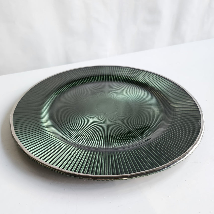 Stiklinė lėkštė - padėklas 33x2 cm