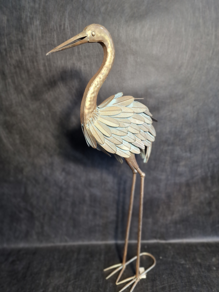 Metalinė paukščio figūra 34x40x95 cm
