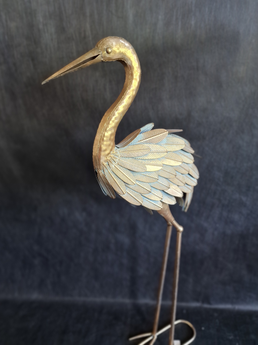 Metalinė paukščio figūra 34x40x95 cm