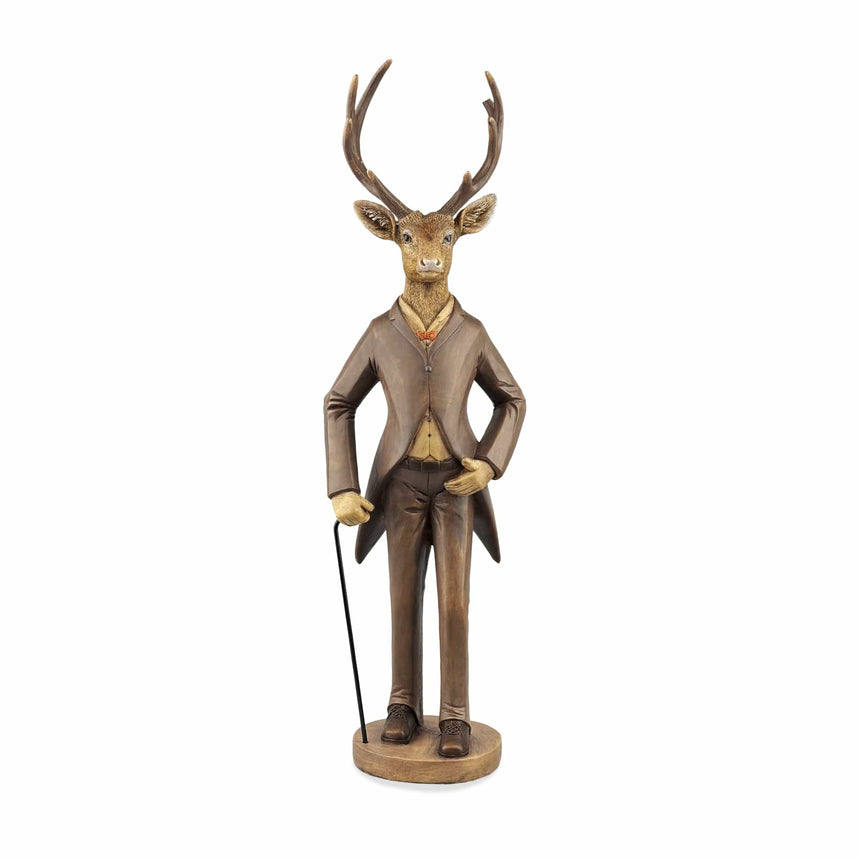sodoela Kalėdinės dekoracijos Figūrėlė „Mr. Deer“, antikinės patinos, 63 cm