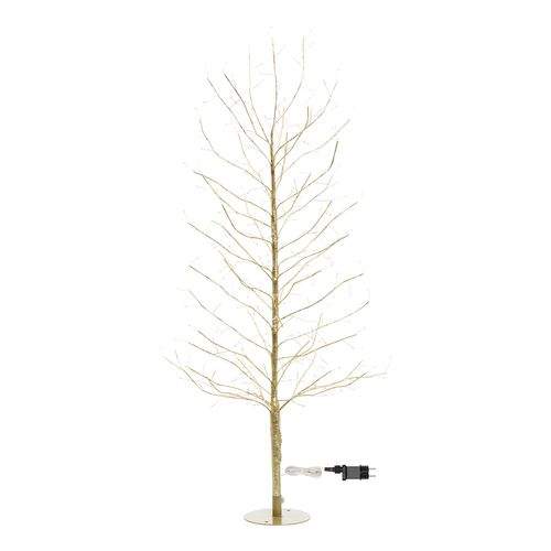 Šakų medis 120 cm 330 LED šampano spalvos LINDEN