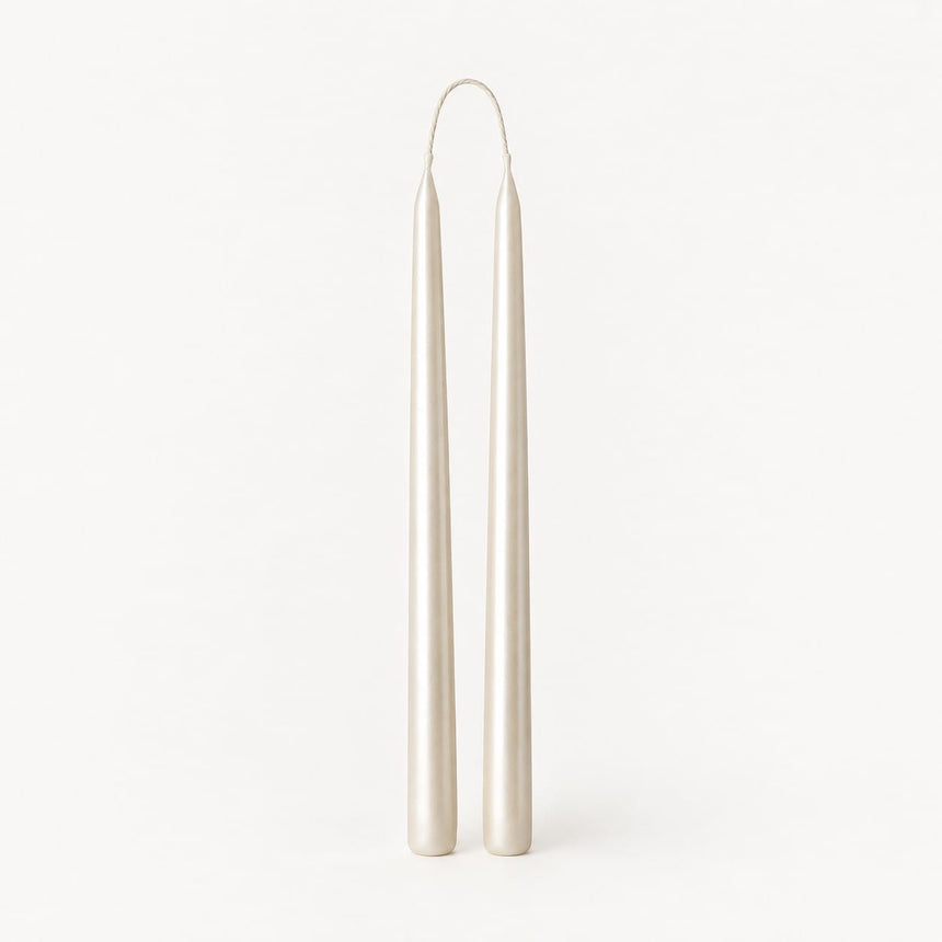 sodoela Žvakės Žvakių rinkinys „Candela Lunga“, perlamutro balta, A30 cm, 2 vnt.