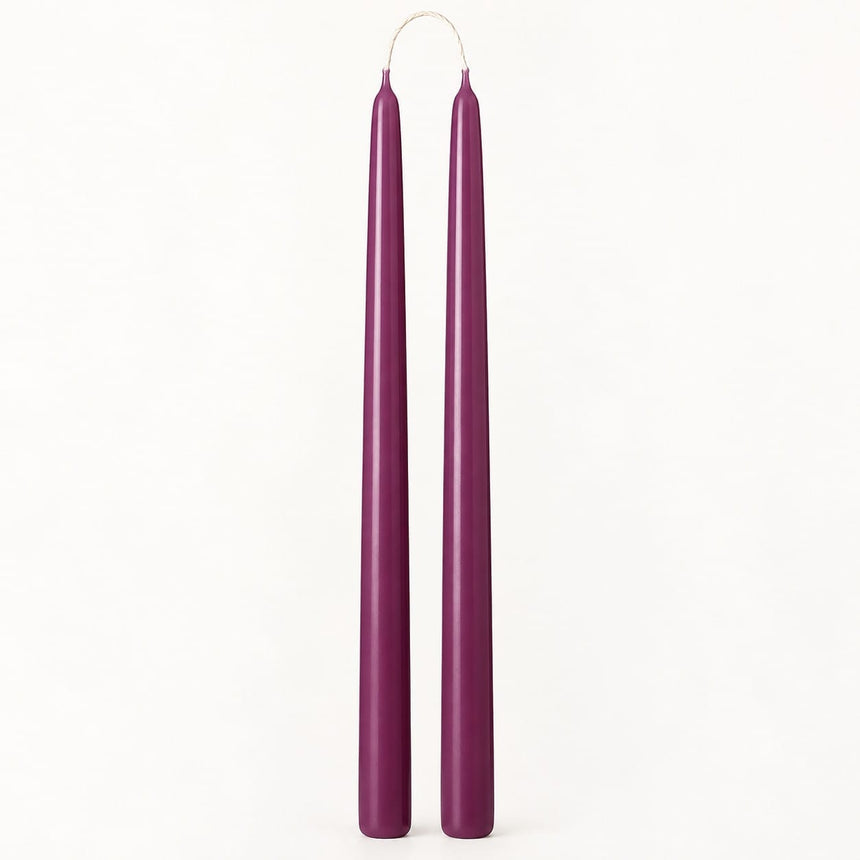 sodoela Žvakės Žvakių rinkinys „Candela Lunga“, slyvų violetinė, A40 cm, 2 vnt.