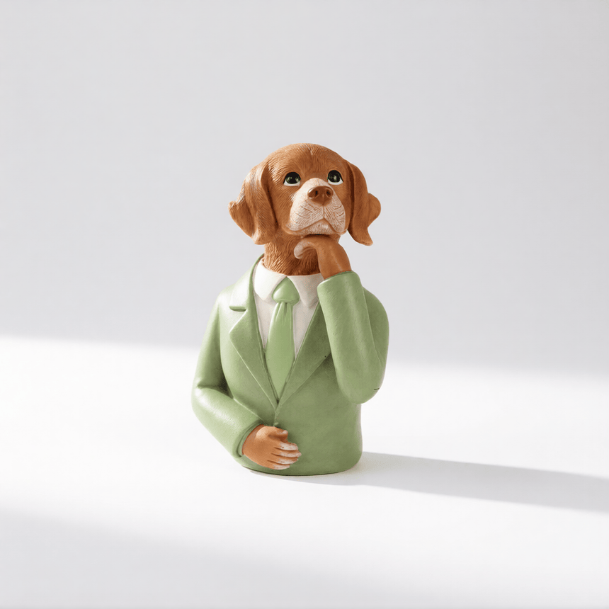 sodoela Kalėdinės dekoracijos Pastatoma dekoracija „Puppy“ 13x21 cm