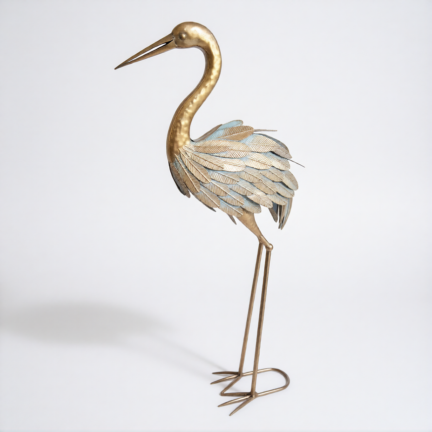 Metalinė paukščio figūra 34x40x95 cm