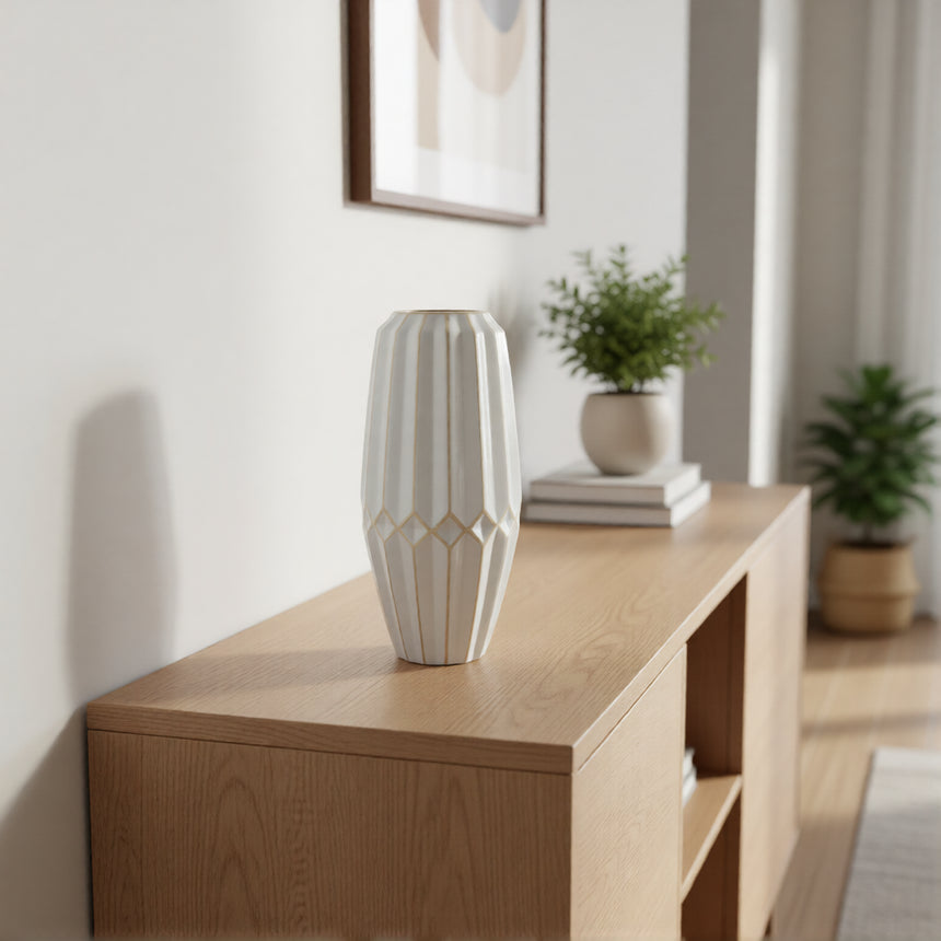 Belldeco Venecijos dryžuota vaza 38x14 cm