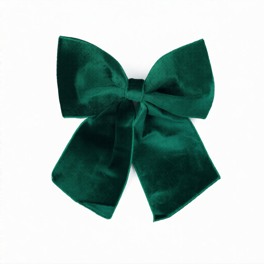 sodoela Kalėdinės dekoracijos Kalėdinė dekoracija-kaspinas „Velvet Bow“ 28x36 cm, žalios sp.