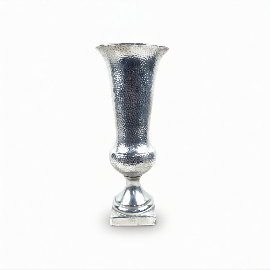 Keramikinė vaza-sidabro spalvos 51x21 cm