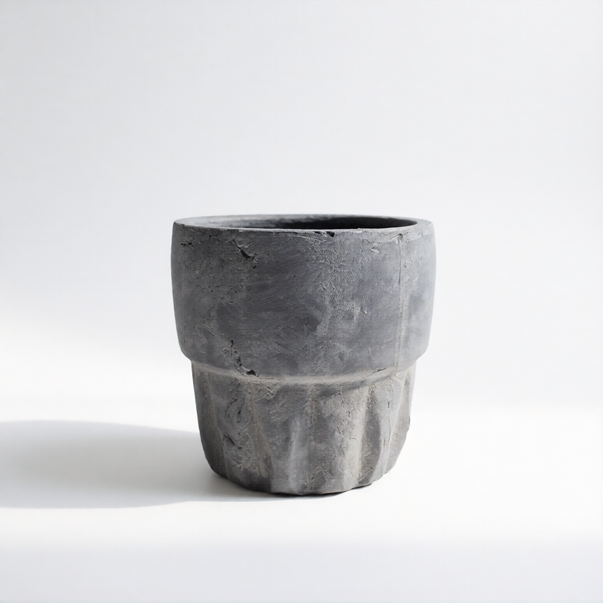 Grigio kolekcijos terakotos vazonas 17x17x15 cm