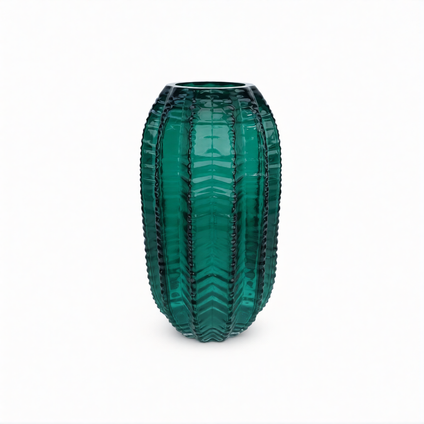 Vaza Onda verde 28x15 cm