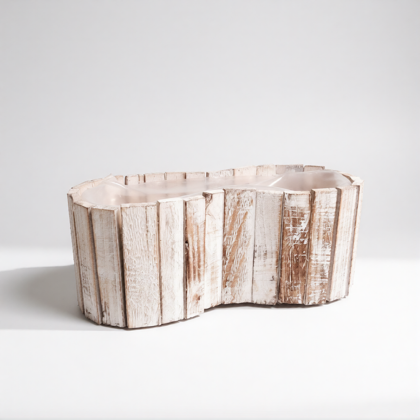 Indas su lygiu medžiu pailgas 29x11 cm