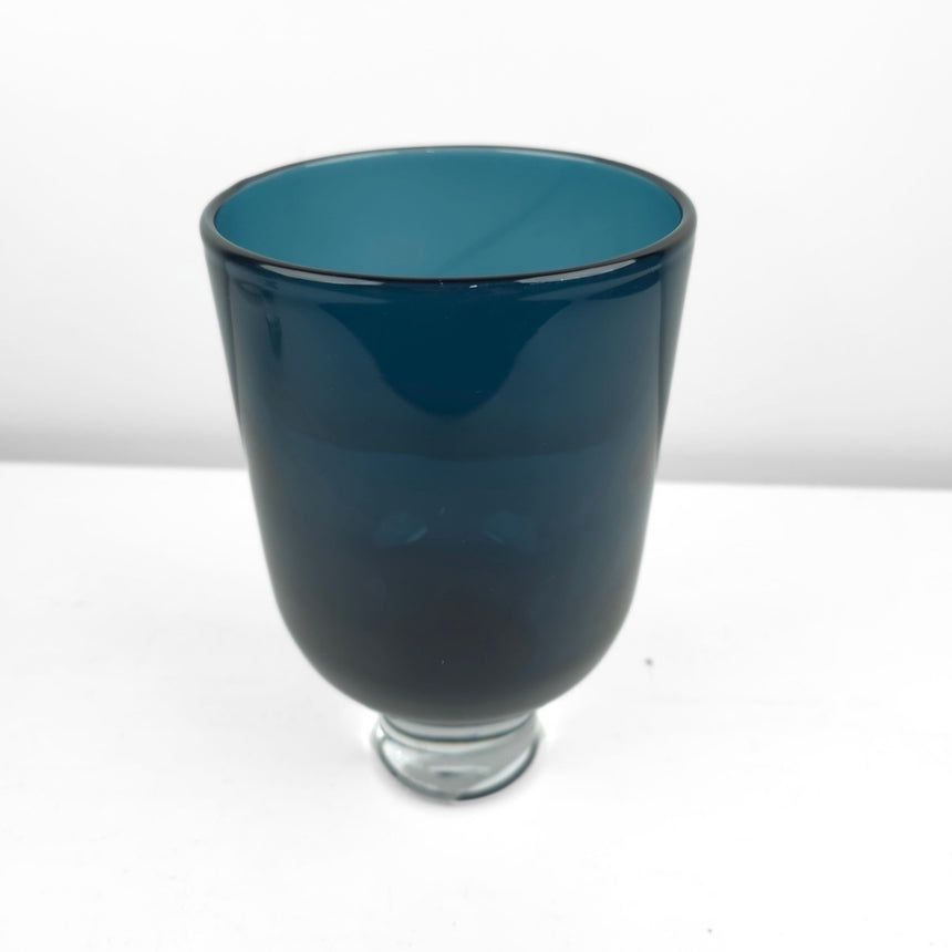 Spalvoto stiklo vaza 26x13,5 cm