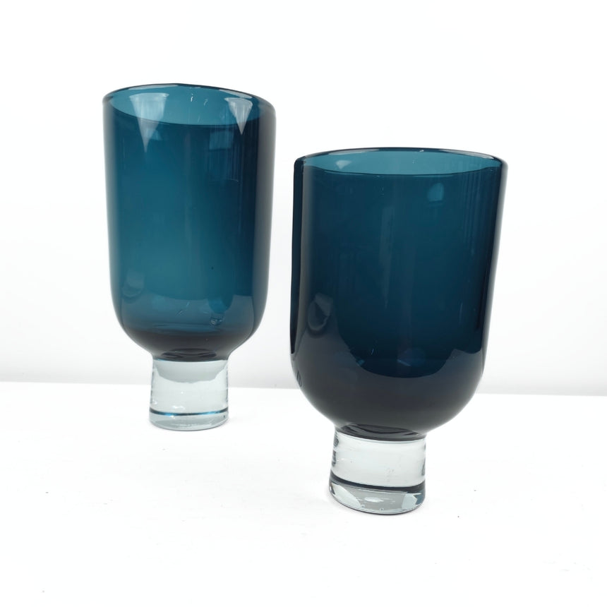 Spalvoto stiklo vaza 26x13,5 cm